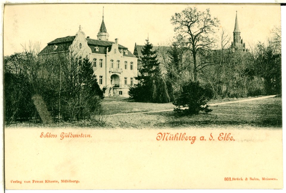 00801-Mühlberg a. d. Elbe-1898-Schloß Güldenstern-Brück & Sohn Kunstverlag