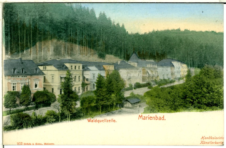 00952-Marienbad-1899-Waldquellzeile-Brück & Sohn Kunstverlag
