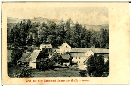 00937-Karlsbad-1899-Restaurant Donawitzer Mühle Anton Hillitzer-Brück & Sohn Kunstverlag