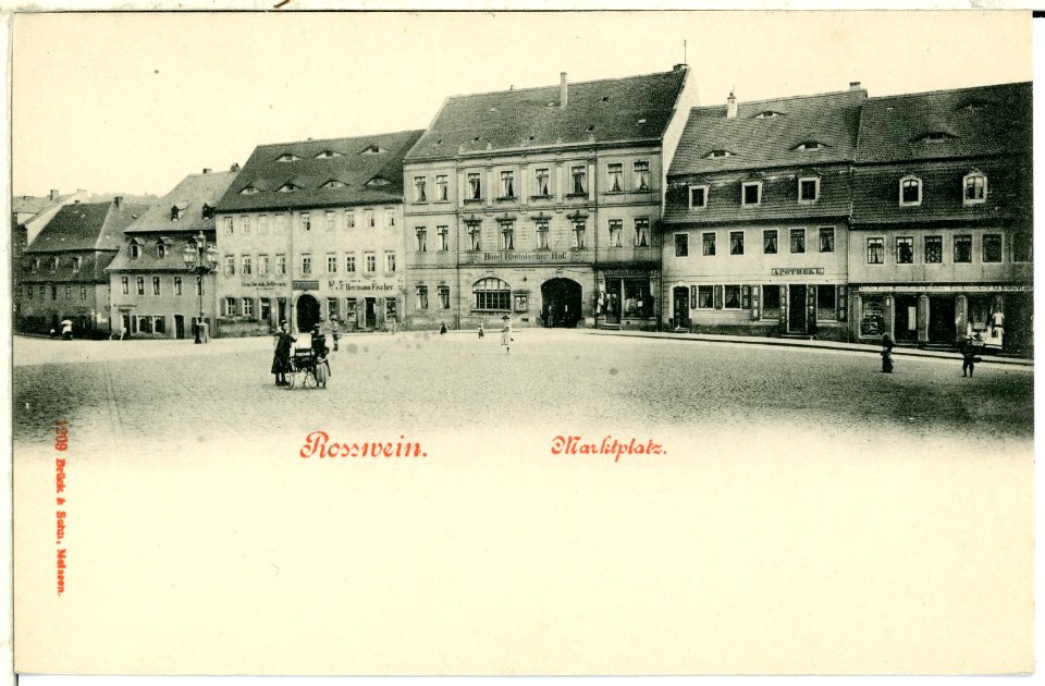 01209-Roßwein-1899-Marktplatz-Brück & Sohn Kunstverlag