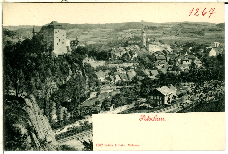 01267-Petschau-1899-Blick auf Petschau-Brück & Sohn Kunstverlag