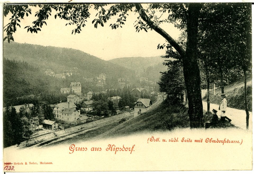 01233-Kipsdorf-1899-Blick auf Kipsdorf, östliche und südliche Seite, Oberdorfstraße-Brück & Sohn Kunstverlag