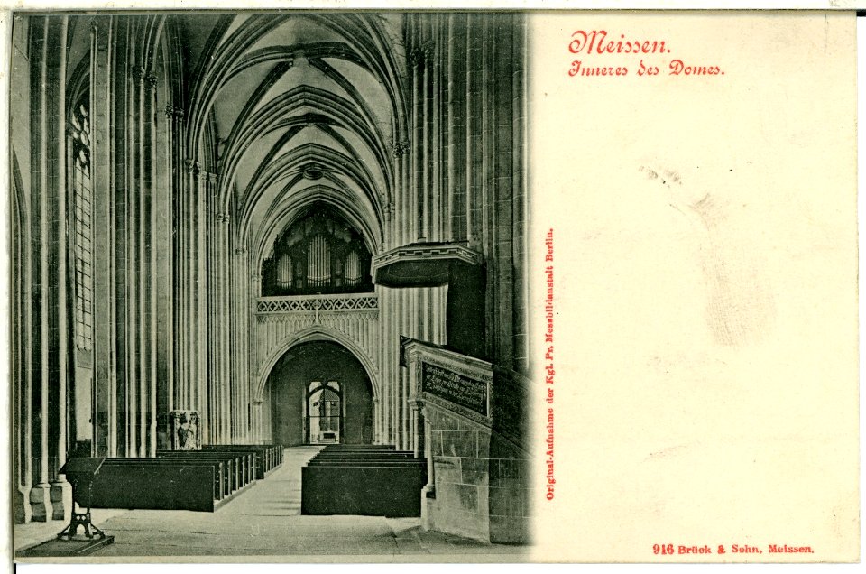 00916-Meißen-1899-Inneres des Domes-Brück & Sohn Kunstverlag