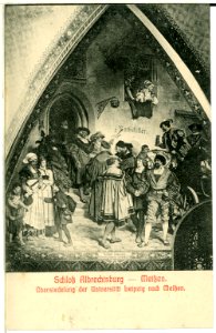 00965-Meißen-1899-Albrechtsburg, Übersiedlung der Universität Leipzig nach Meißen-Brück & Sohn Kunstverlag