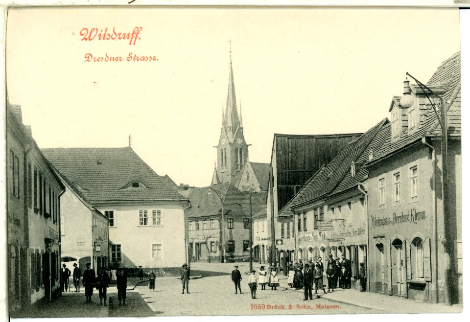 01059-Wilsdruff-1899-Dresdner Straße-Brück & Sohn Kunstverlag