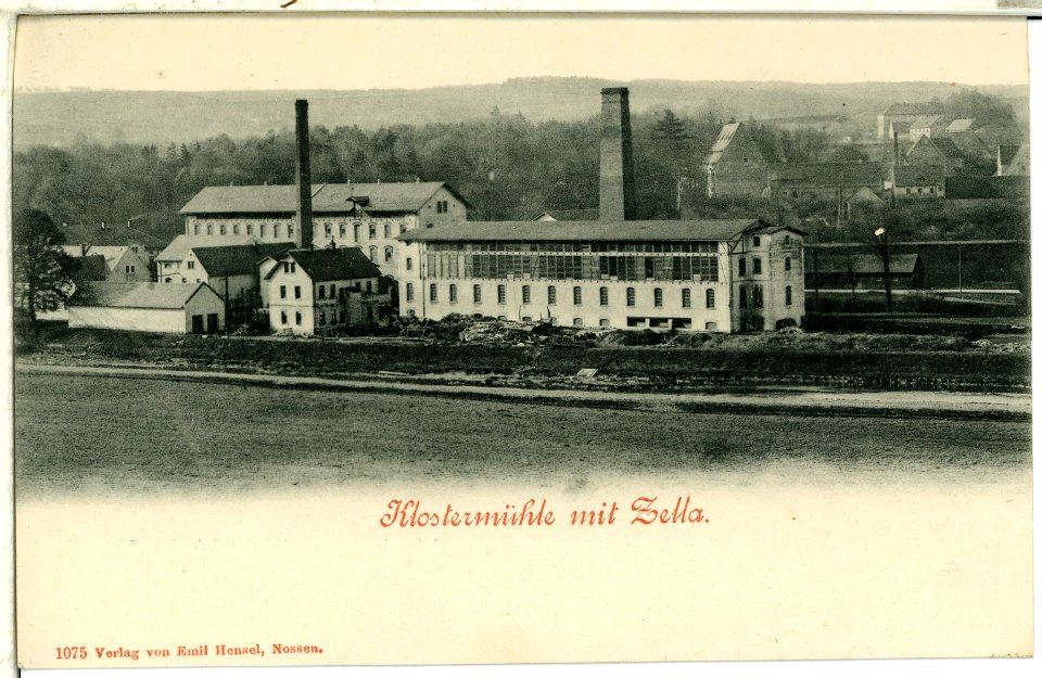 01075-Nossen-1899-Klostermühle mit Zella-Brück & Sohn Kunstverlag