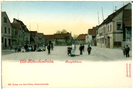 00982-Radebeul-1899-Alt-Kötzschenbroda, Hauptstraße-Brück & Sohn Kunstverlag