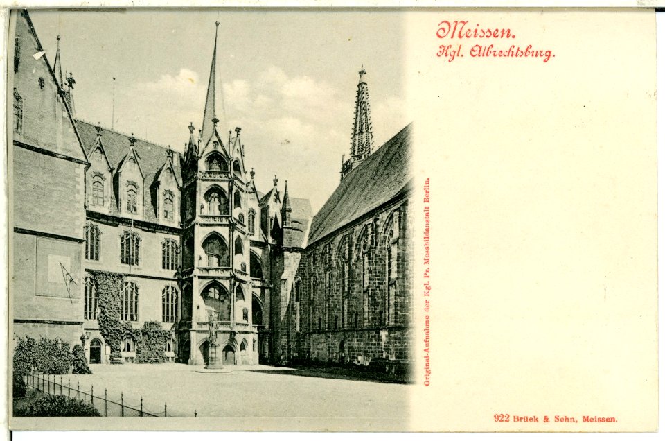00922-Meißen-1899-Albrechtsburg mit Großem Wendelstein-Brück & Sohn Kunstverlag