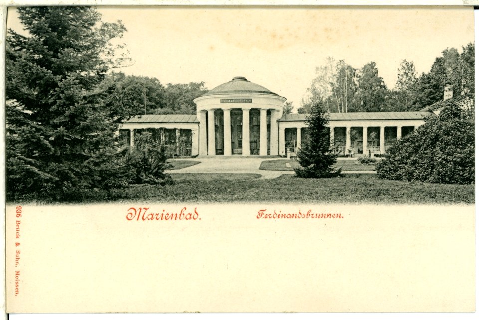 00936-Marienbad-1899-Ferdinandsbrunnen-Brück & Sohn Kunstverlag
