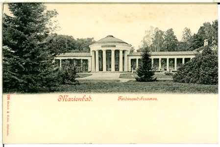 00936-Marienbad-1899-Ferdinandsbrunnen-Brück & Sohn Kunstverlag
