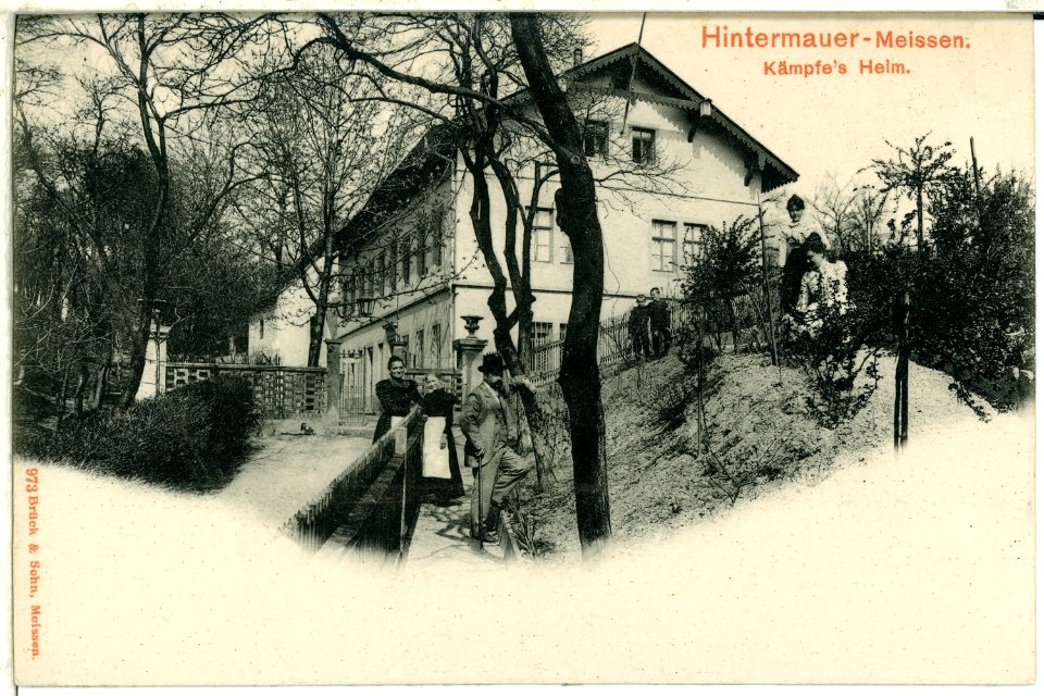 00973-Meißen-1899-Hintermauer, Kämpfes Heim-Brück & Sohn Kunstverlag