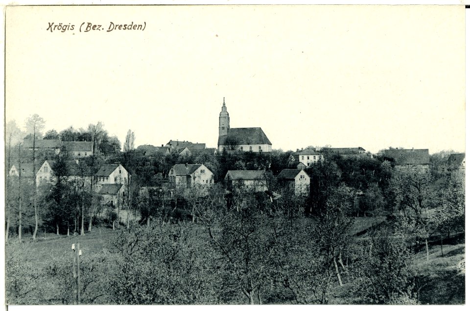 00994-Krögis-1899-Blick aufs Dorf-Brück & Sohn Kunstverlag