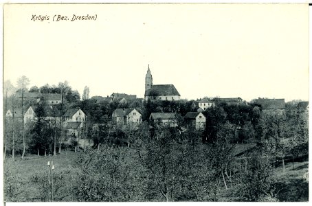 00994-Krögis-1899-Blick aufs Dorf-Brück & Sohn Kunstverlag