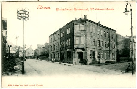 01076-Nossen-1899-Kretzschmars Restaurant Waldheimer Straße-Brück & Sohn Kunstverlag