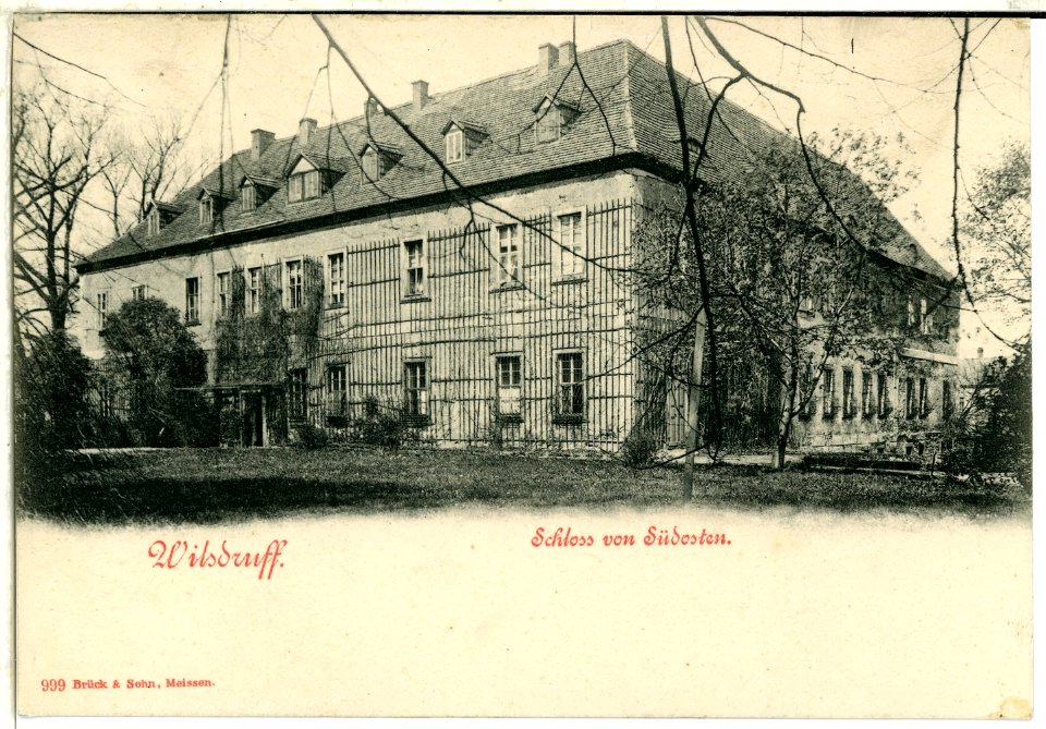 00999-Wilsdruff-1899-Schloß von Südost-Brück & Sohn Kunstverlag