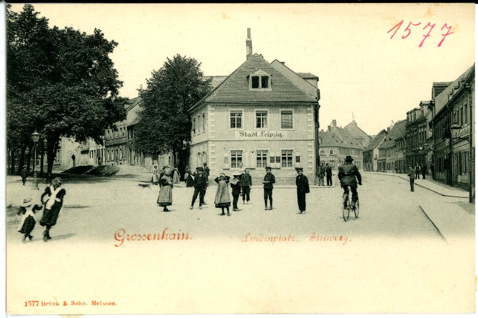 01577-Großenhain-1901-Lindenplatz, Steinweg-Brück & Sohn Kunstverlag