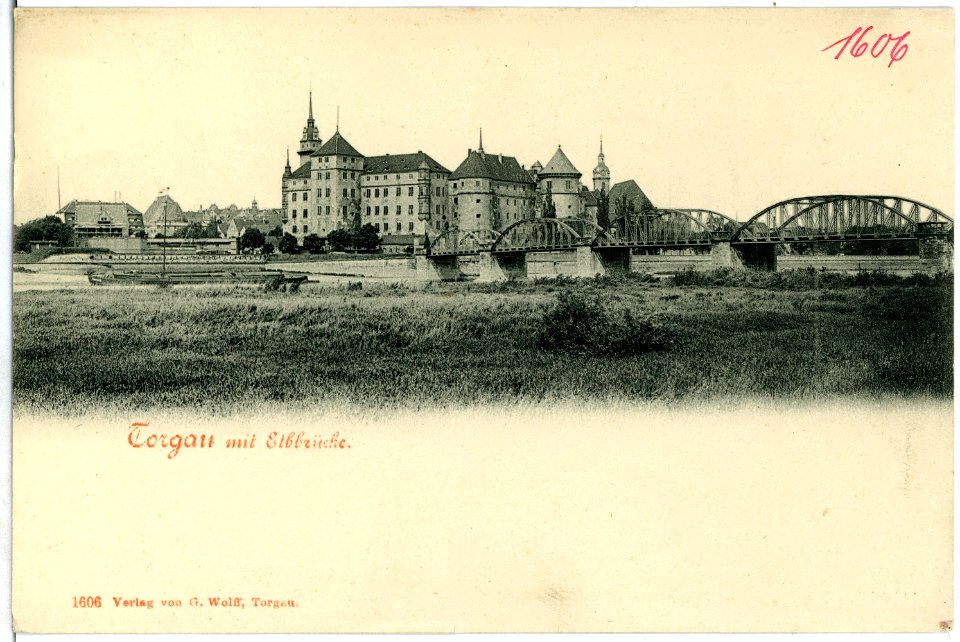 01606-Torgau-1901-mit Elbbrücke-Brück & Sohn Kunstverlag