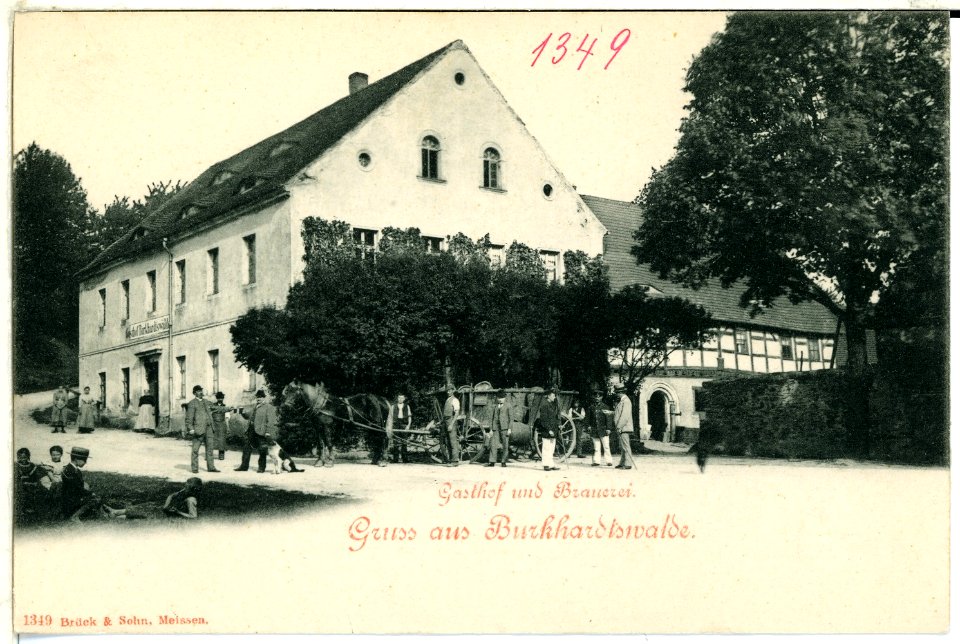 01349-Burkhardtswalde-1899-Gasthof und Brauerei-Brück & Sohn Kunstverlag