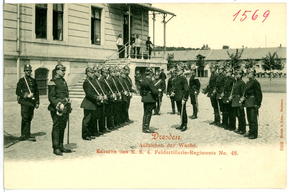 01569-Dresden-1901-Feldartillerie - Kaserne-Brück & Sohn Kunstverlag