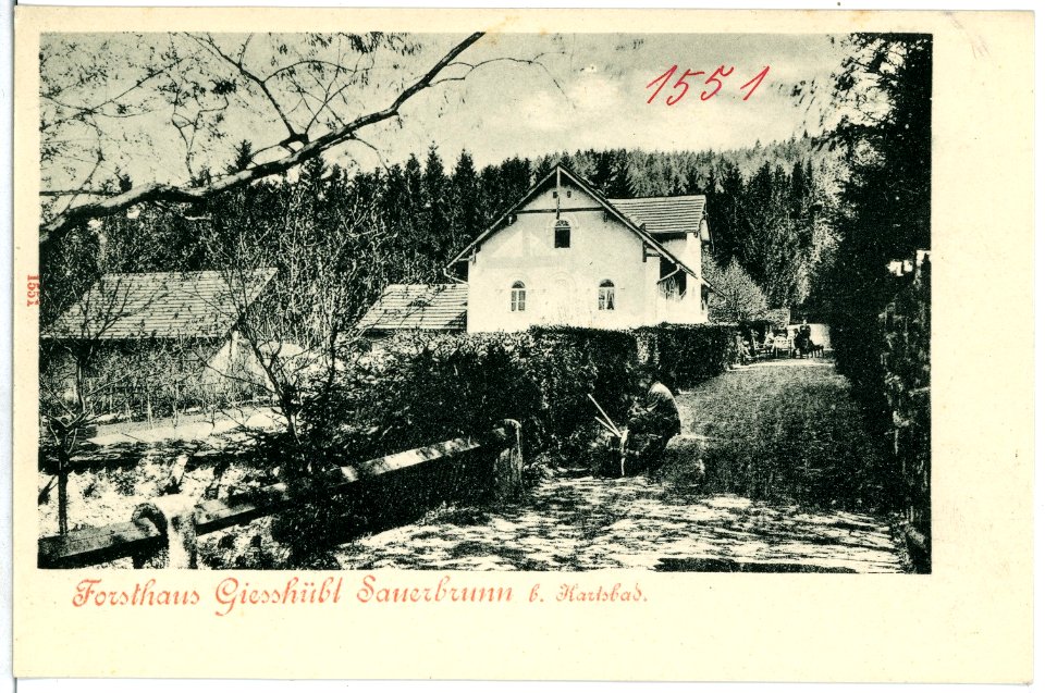 01551-Gießhübl-Sauerbrunn-1901-Forsthaus-Brück & Sohn Kunstverlag