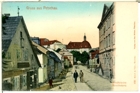 01041-Petschau-1899-Straße in Petschau-Brück & Sohn Kunstverlag