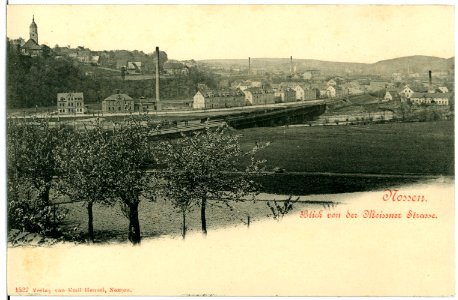 01522-Nossen-1900-Blick von der Meißner Straße-Brück & Sohn Kunstverlag