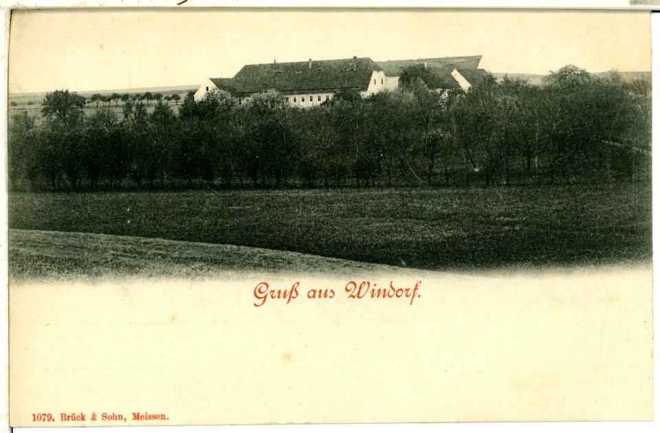 01079-Windorf-1899-Blick nach Windorf-Brück & Sohn Kunstverlag