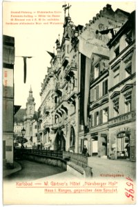 01595-Karlsbad-1901-Gärtners Hotel "Nürnberger Hof"-Brück & Sohn Kunstverlag