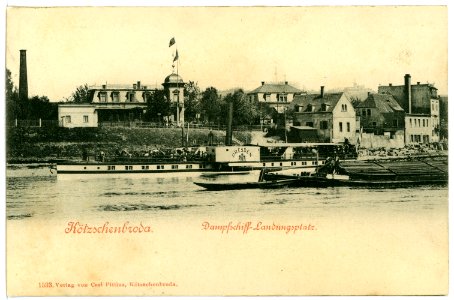 01533-Kötzschenbroda-1901-Landungsplatz der Dampfschiffe-Brück & Sohn Kunstverlag