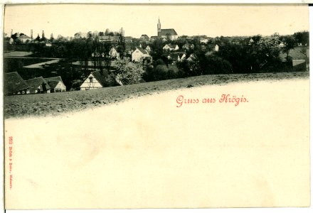 00993-Krögis-1899-Blick aufs Dorf-Brück & Sohn Kunstverlag