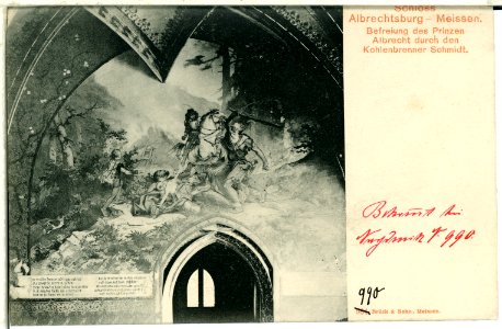00990-Meißen-1899-Albrechtsburg, Befreiung der Prinzen durch die Köhler-Brück & Sohn Kunstverlag