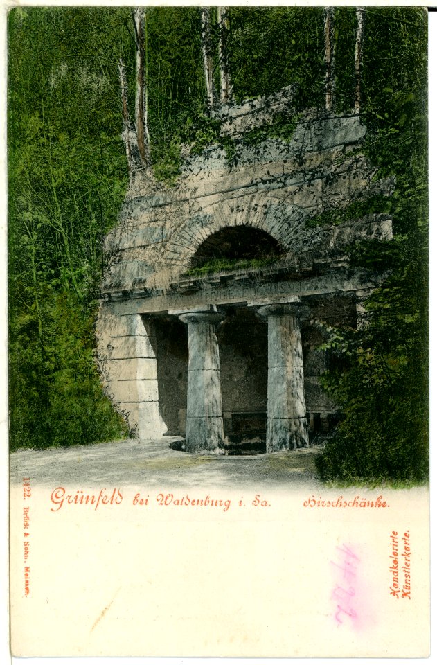 01422-Grünfeld-1899-Hirschschänke-Brück & Sohn Kunstverlag