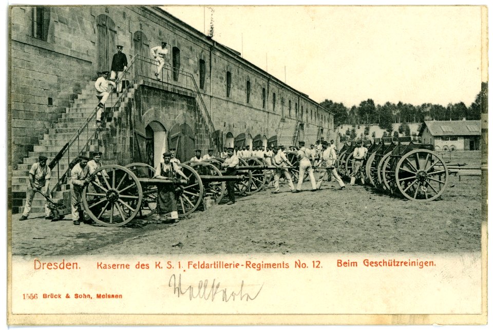 01556-Dresden-1901-Kaserne der Feldartillerie-Regiments-Brück & Sohn Kunstverlag