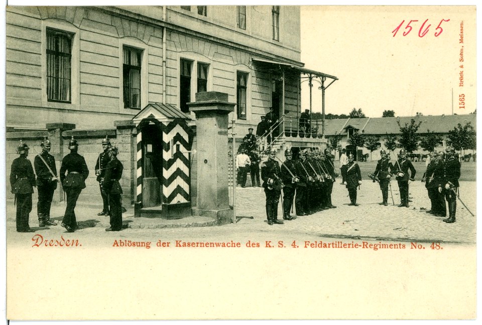 01565-Dresden-1901-Feldartillerie - Kaserne-Brück & Sohn Kunstverlag