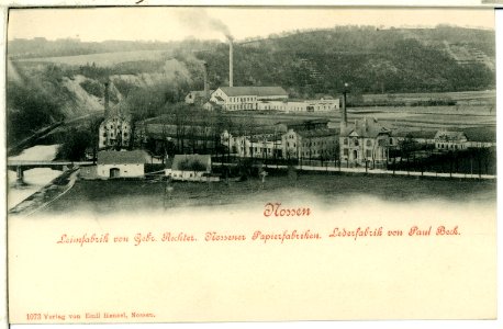 01073-Nossen-1899-Leimfabrik, Lederfabrik, Papierfabriken-Brück & Sohn Kunstverlag