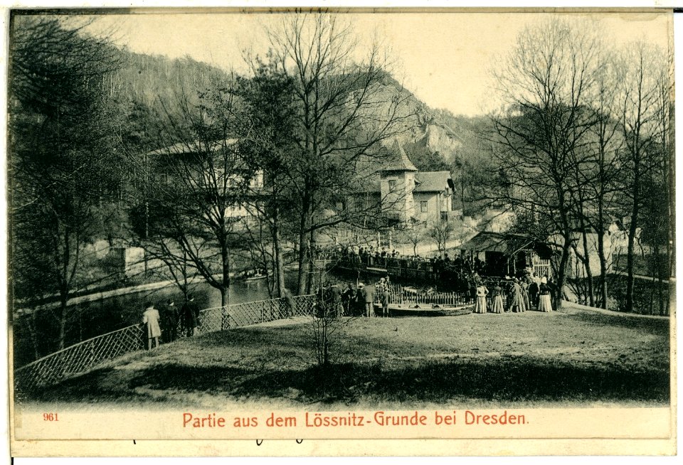 00961-Radebeul-1899-Partie aus dem Lößnitzgrund mit Gondelteich-Brück & Sohn Kunstverlag