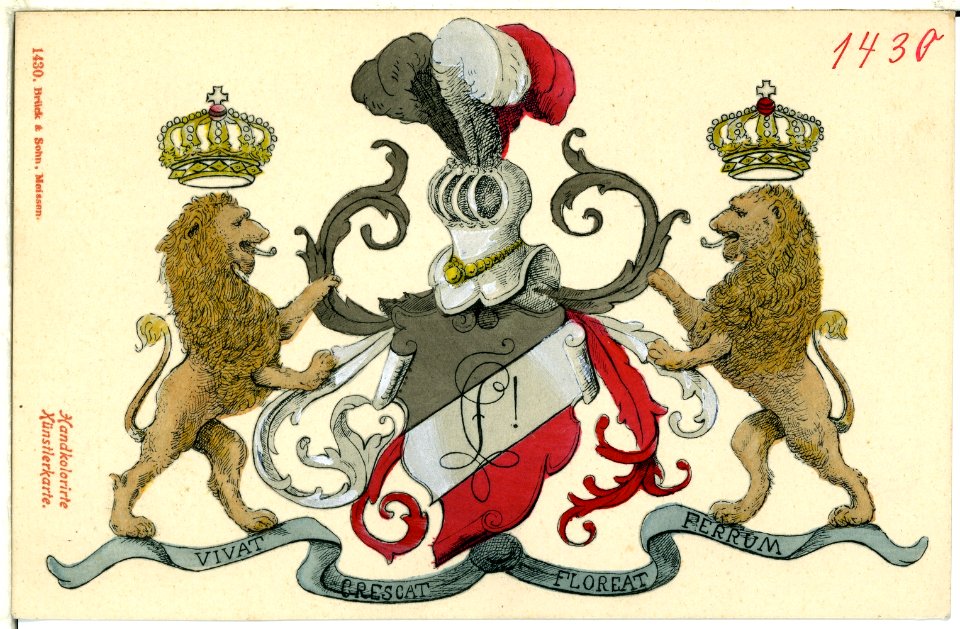 01430--1900-Wappen Schützen Regiment-Brück & Sohn Kunstverlag