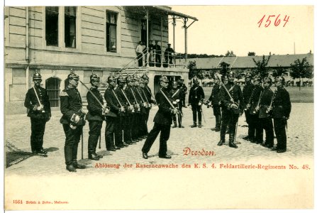 01564-Dresden-1901-Feldartillerie - Kaserne-Brück & Sohn Kunstverlag
