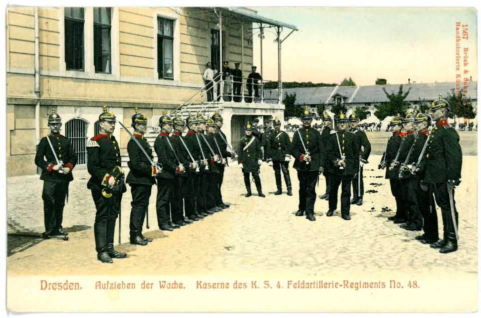 01567-Dresden-1901-Feldartillerie - Kaserne-Brück & Sohn Kunstverlag