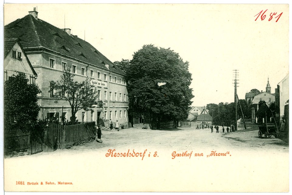 01681-Kesselsdorf-1901-Gasthof zur Krone-Brück & Sohn Kunstverlag