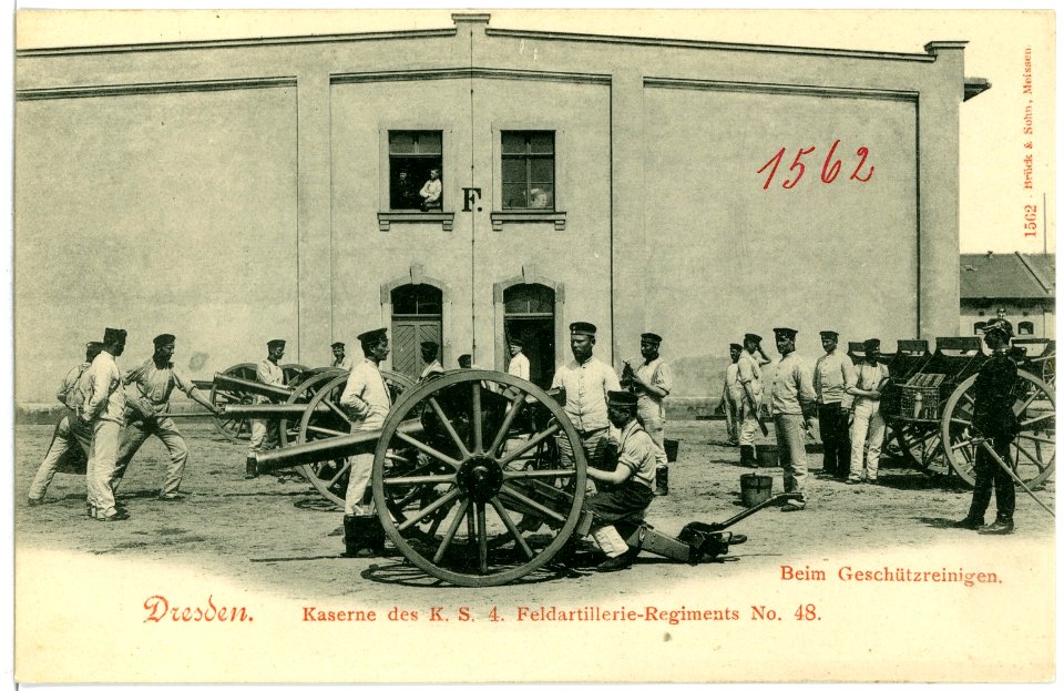01562-Dresden-1901-Feldartillerie - Kaserne-Brück & Sohn Kunstverlag