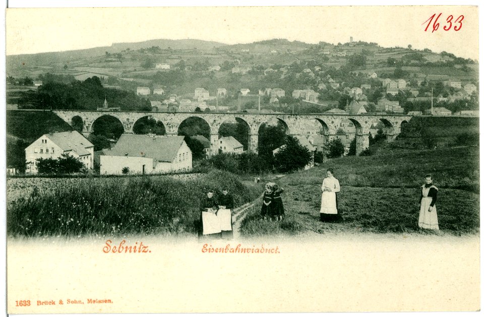 01633-Sebnitz-1901-Eisenbahnviadukt-Brück & Sohn Kunstverlag