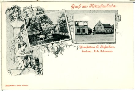 01062-Kötzschenbroda-1899-Weinkelterei kleines Kuffenhaus-Brück & Sohn Kunstverlag