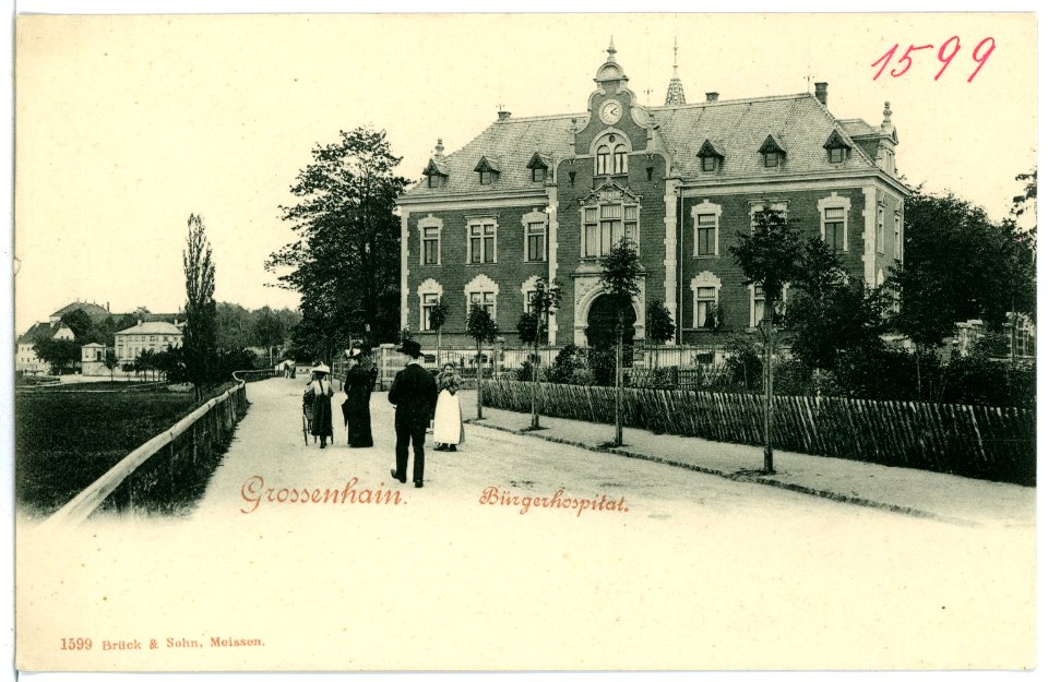 01599-Großenhain-1901-Bürgerhospital-Brück & Sohn Kunstverlag