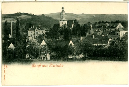 01082-Kreischa-1899-Blick nach Kreischa-Brück & Sohn Kunstverlag