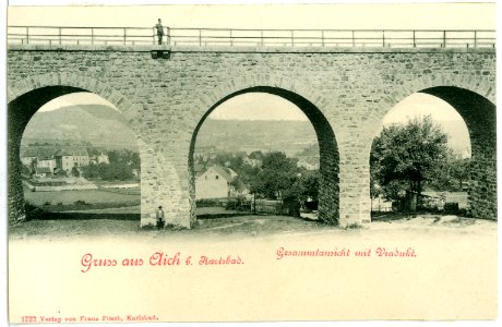 01722-Aich-1901-Gesamtansicht mit Viadukt-Brück & Sohn Kunstverlag