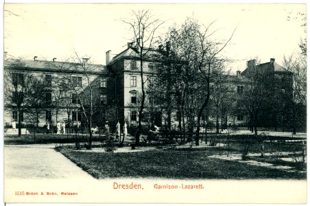 01515-Dresden-1900-Garnison-Lazarett-Brück & Sohn Kunstverlag