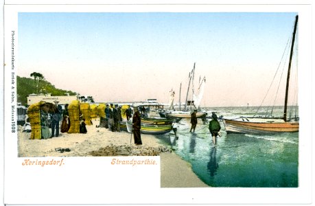01508-Heringsdorf-1900-Strandpartie-Brück & Sohn Kunstverlag