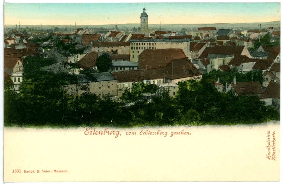 01581-Eilenburg-1901-vom Schloßberg gesehen-Brück & Sohn Kunstverlag