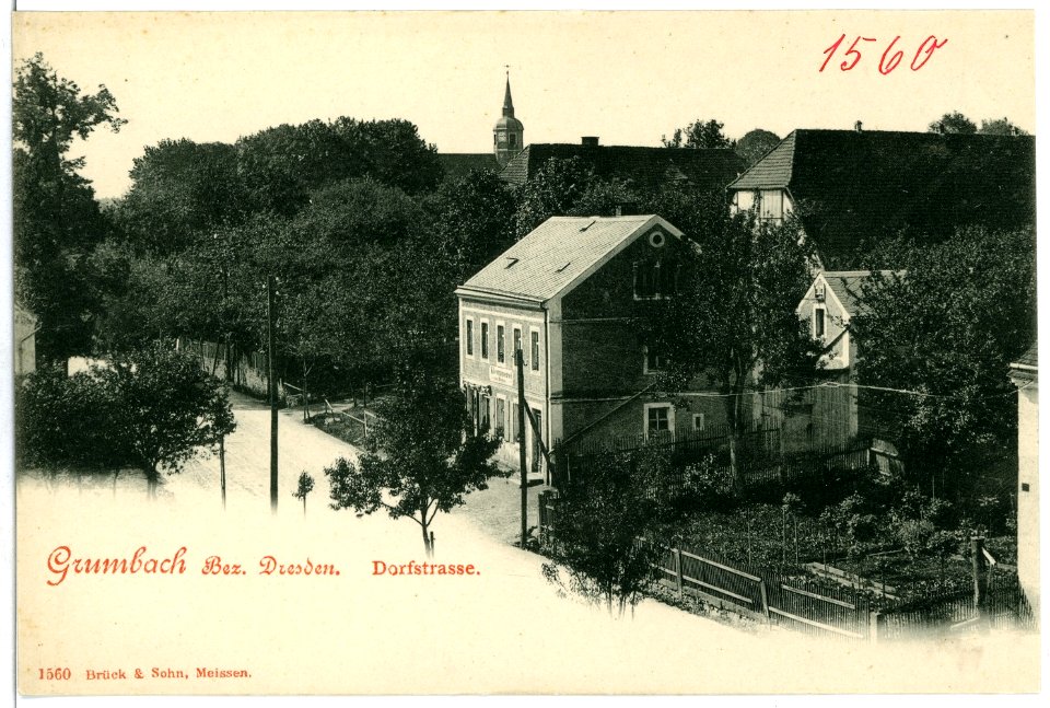 01560-Grumbach-1901-Dorfstraße-Brück & Sohn Kunstverlag
